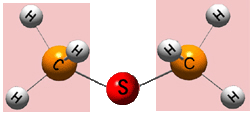 Di metil sülfit molekülü